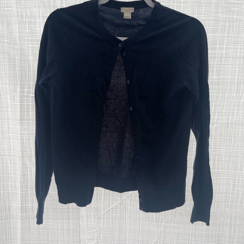 Blue Button-Up Cardigan